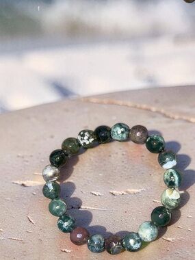 10mm Mystic Indian Agate Bracelet 💚